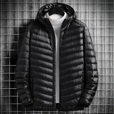 Chaqueta Ligera de Algodón con Capucha para Hombre - Image 11