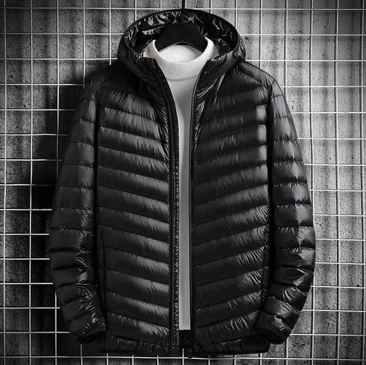 Chaqueta Ligera de Algodón con Capucha para Hombre - Image 11