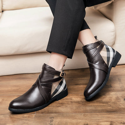 Botas Retro Cortas de Caño Ancho Talla Grande - Image 15