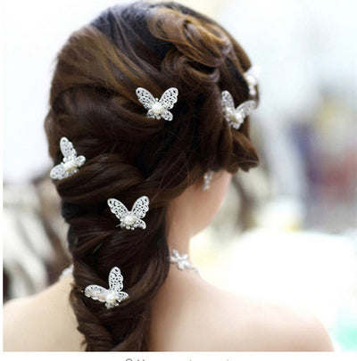 Horquilla en U con Perlas para Peinados Elegantes