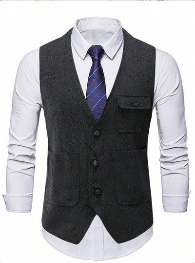 Chaleco Ejecutivo de Corte Clásico para Hombre - Image 6