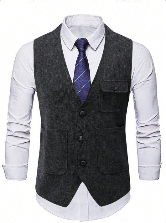 Chaleco Ejecutivo de Corte Clásico para Hombre - Image 6
