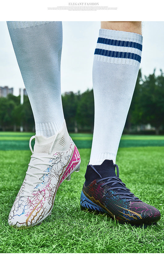 Botines de Fútbol Sala Alto Rendimiento con Tacos para Jóvenes - Image 17
