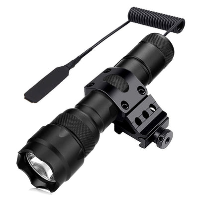 Linterna Táctica LED T6 con Control por Cable - Aluminio Resistente - Image 5