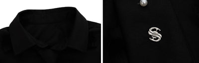 Cardigan Suelto Acolchado con Detalles de Perlas para Hombre - Image 8
