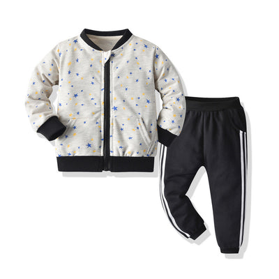 Conjunto Deportivo Infantil con Chaqueta Estampado Estrellas - Image 5
