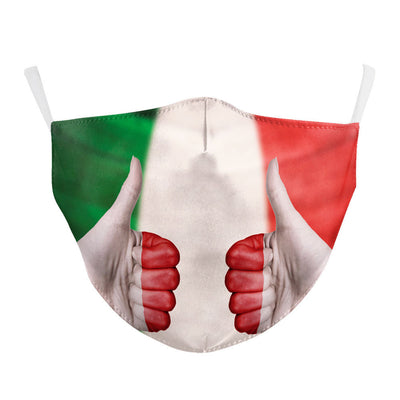 Mascarilla Infantil de Tela Estampada con Bandera - Image 18