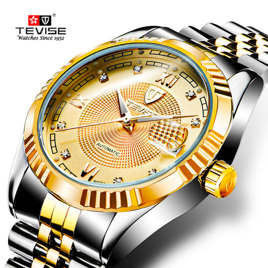 Reloj Mecánico Automático para Hombre Teweisi - Resistente al Agua y Diseño Moderno