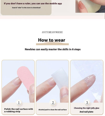 Uñas Postizas Francesas Artesanales de Alta Gama con Efecto Blindado - Image 9