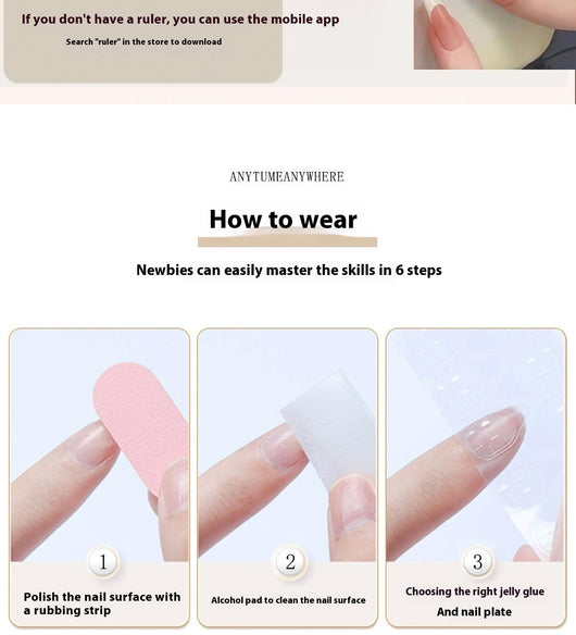 Uñas Postizas Francesas Artesanales de Alta Gama con Efecto Blindado - Image 9