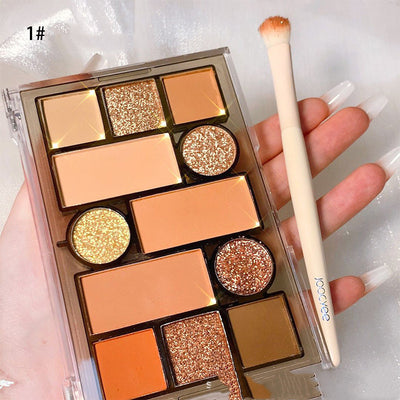 Paleta de Sombras de Ojos de Doce Colores Mate y Perlado en Tonos Tierra - Image 2