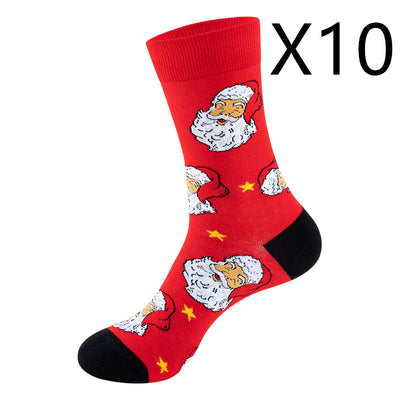 Medias Navideñas con Diseño de Papá Noel y Muñeco de Nieve - Image 16