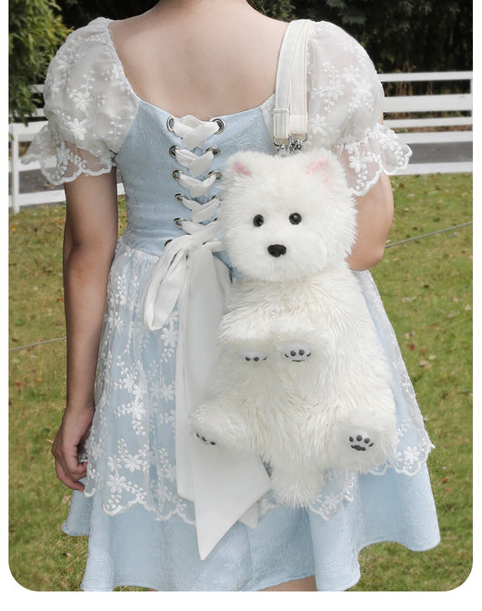 Peluche Perro West Highland Blanco Suave y Adorable - Image 21