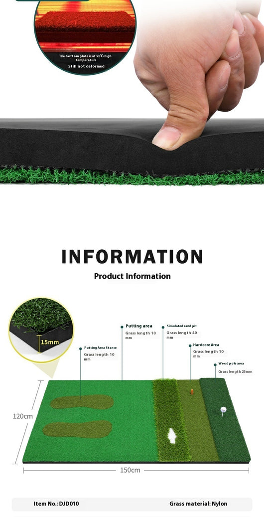 Tapete de Práctica Golf Multifuncional PGM para Interior - Image 15