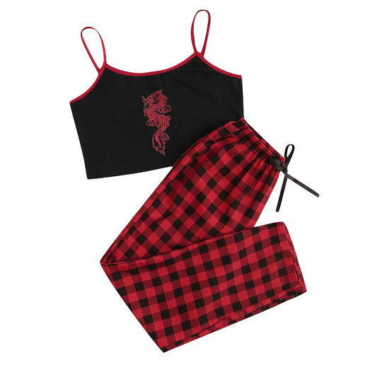 Conjunto Casual de Pantalón a Cuadros Rojo y Camisola - Image 8