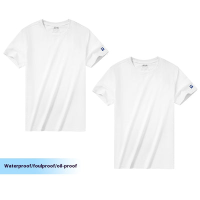 Camiseta Básica Antitinción de Algodón Xinjiang para Hombre - Image 12