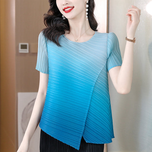 Playera Slim Fit Degradado Irregular - Diseño Moderno y Versátil - Image 6