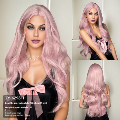 Peluca Larga Efecto Cabello Natural 60cm - Línea de Cabello Realista para Presentadoras - Image 5
