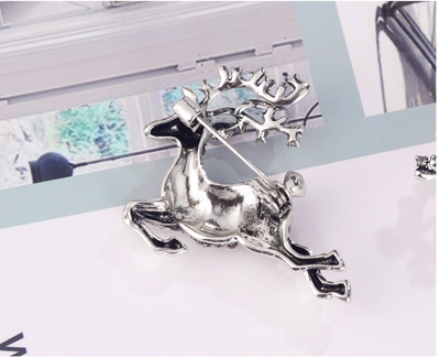 Broche Navideño Venado Sika Europeo Americano - Image 11