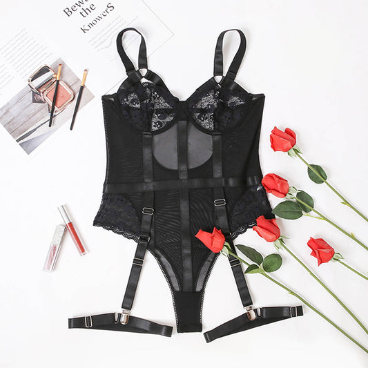 Enterizo Sensual de Encaje Europeo - Diseño Atrevido para Noches Especiales - Image 2
