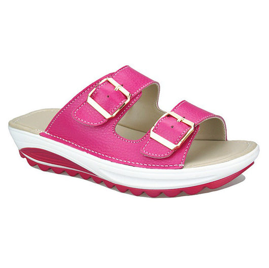 Pantuflas Embarazada Verano Suela Gruesa Cuero Premium Talla 42 - Image 6