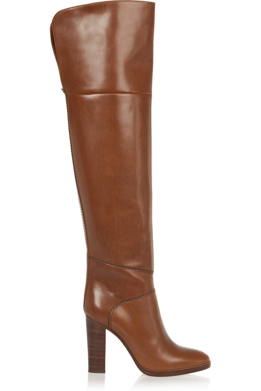 Botas Burgundy de Caña Alta con Punta Afilada - Image 4