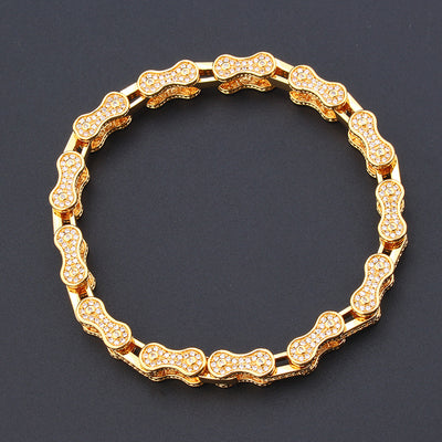 Pulsera Cadena Cubana Hip Hop Circón para Hombre y Mujer - Image 3