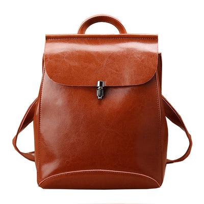 Mochila de Viaje Vintage en Cuero con Gran Capacidad