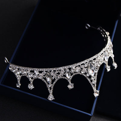 Tiara Nupcial Princesa Coreana con Corona de Diamantes - Image 4