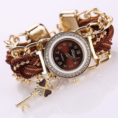 Reloj de Dama Estilo Étnico con Correa Tejida - Image 5