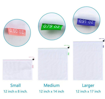 Set de Bolsas de Malla Multiusos para Frutas y Verduras - Image 3