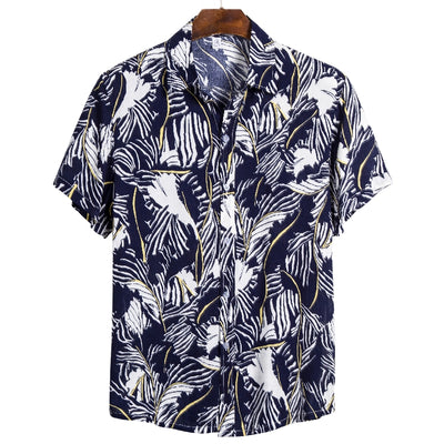 Camisa Casual Hombre a Rayas Manga Corta - Image 9