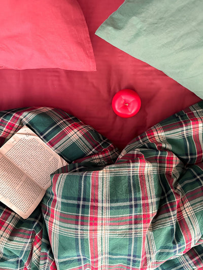 Juego de Cama Navideño Nordic 4 Piezas Algodón Teñido Lavado - Image 11