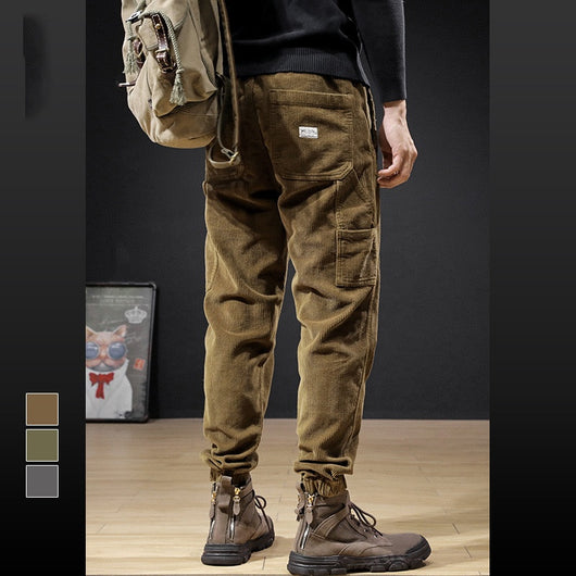 Pantalones de Pana Holgados Talla Grande para Hombre - Image 22