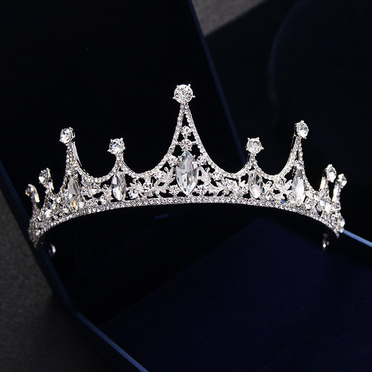 Tiara Nupcial Princesa Coreana con Corona de Diamantes