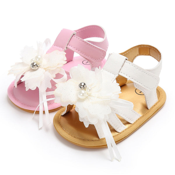 Sandalias Infantiles Flores Verano - Zapatos Bebe Cómodos y Seguros