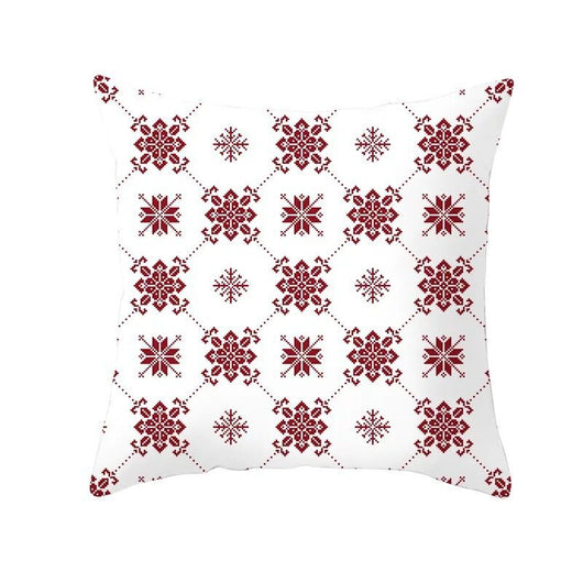 Funda de Almohada Navideña Cuadros Rojo Clásico - Image 27