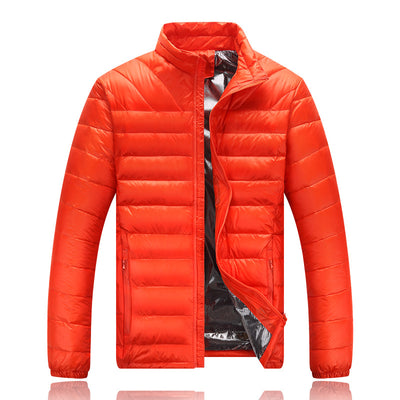 Chaqueta de Plumas Ligera para Hombre con Cuello Tipo Mao - Talla XL - Image 14