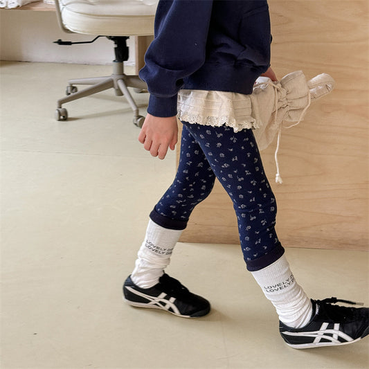 Pantalones Elásticos Afelpados para Bebé con Tobillo Ajustado - Image 2