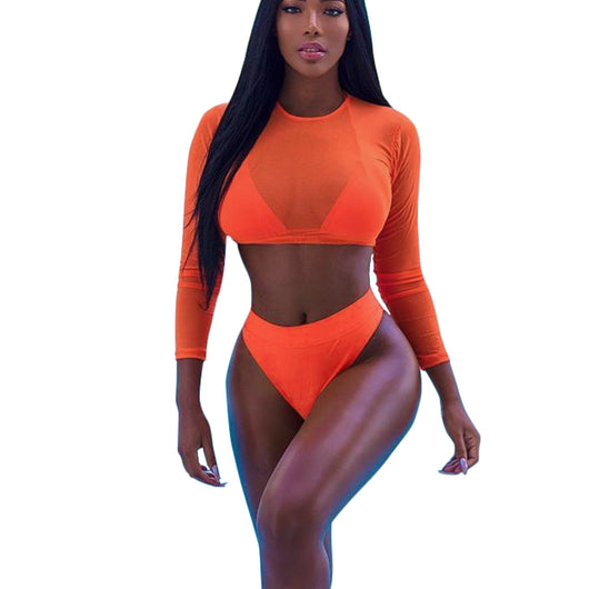 Bikini Transparente de Tres Piezas Sensual - Image 3