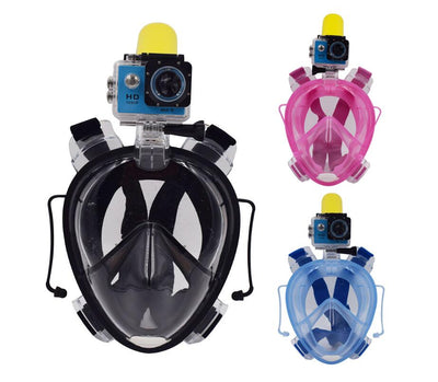 Máscara de Buceo Integral Antivaho Compatible con GoPro