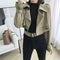 Chaqueta Corta Irregular Elegante Estilo Coreano - Manga Larga Delgada Otoño