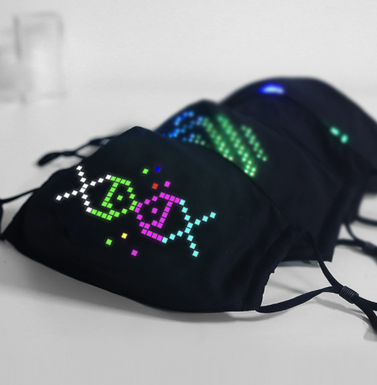 Máscara LED Luminosa con Control por App Bluetooth