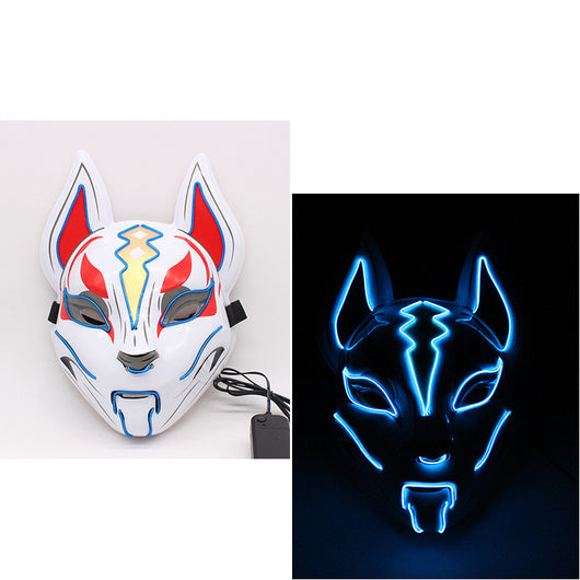 Máscara Facial Luminosa de Gato para Mujer - Cosplay Demon Slayer con Luz Fría - Image 10