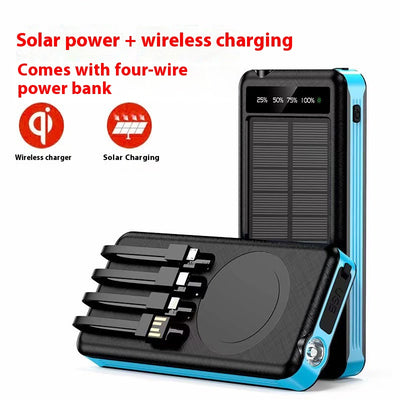 Cargador Solar Portátil Resistente al Agua con Cable - Image 3