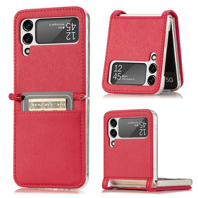 Funda Protectora de Cuero con Cartera para Teléfono Plegable Abatible - Image 13