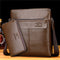 Bolsa de Cuero Vertical para Hombre - Mochila Ejecutiva Estilo Casual