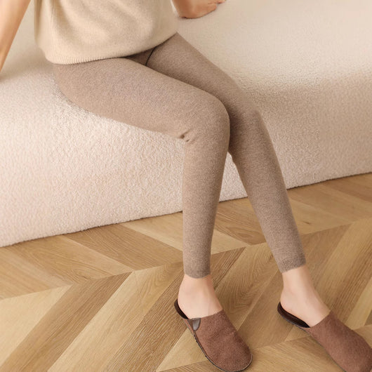 Leggings Térmicos Ajustados de Cachemira para Mujer - Comodidad Premium