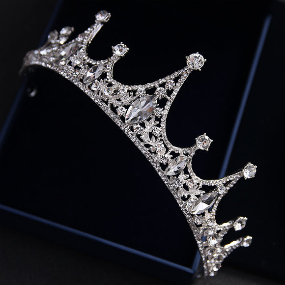 Tiara Nupcial Princesa Coreana con Corona de Diamantes