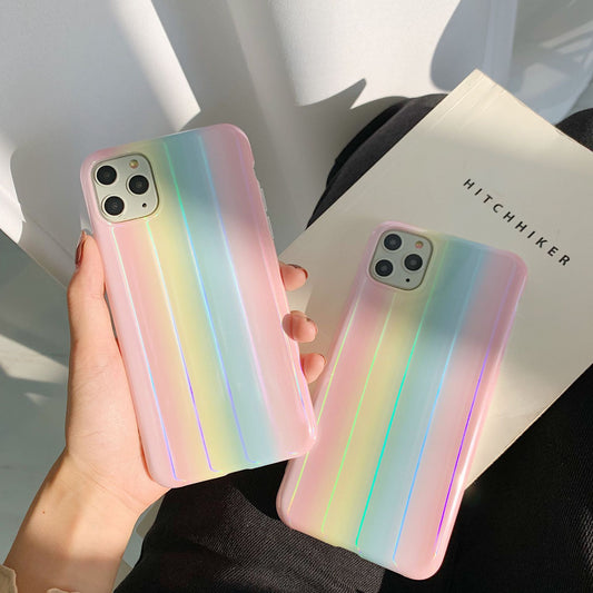 Funda Láser Arcoíris para Celular con Logo Personalizado